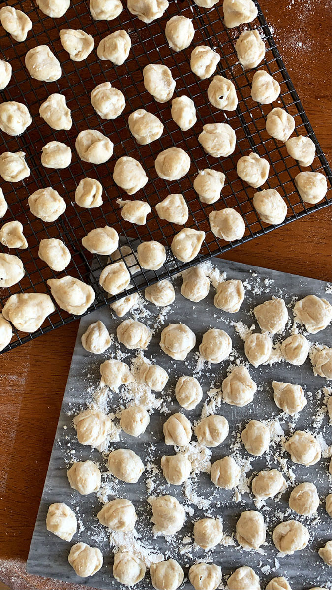 Fresh and handmade orecchiette