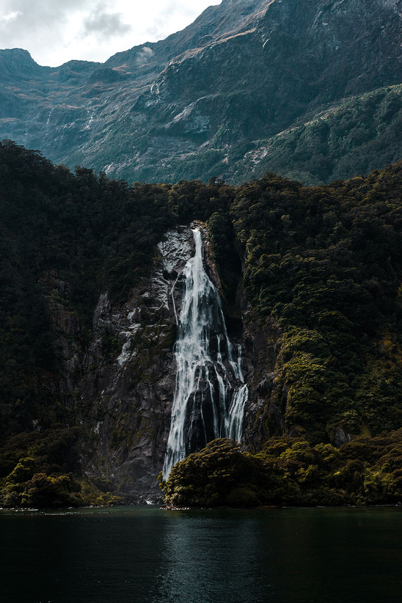 Milford Sound waterfall