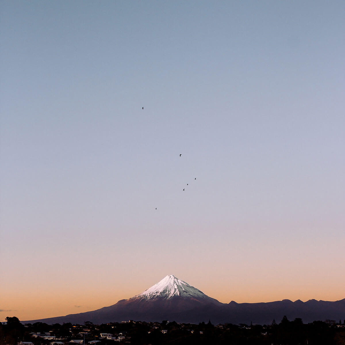 Sunrise over Mount Taranaki