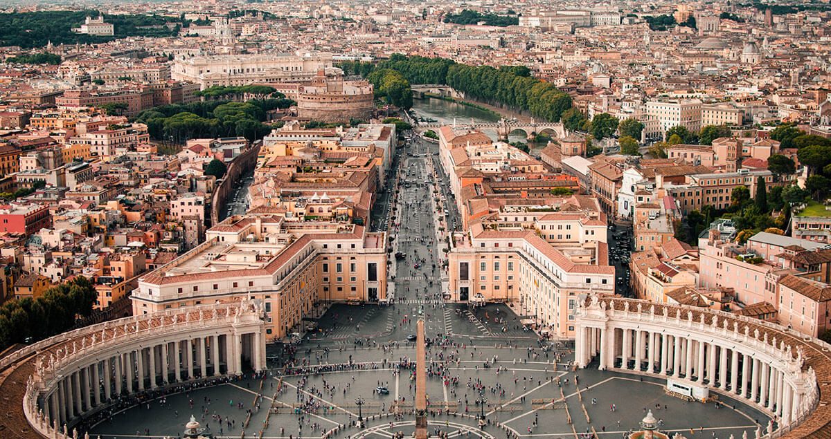 View over Vatican City, Rome
