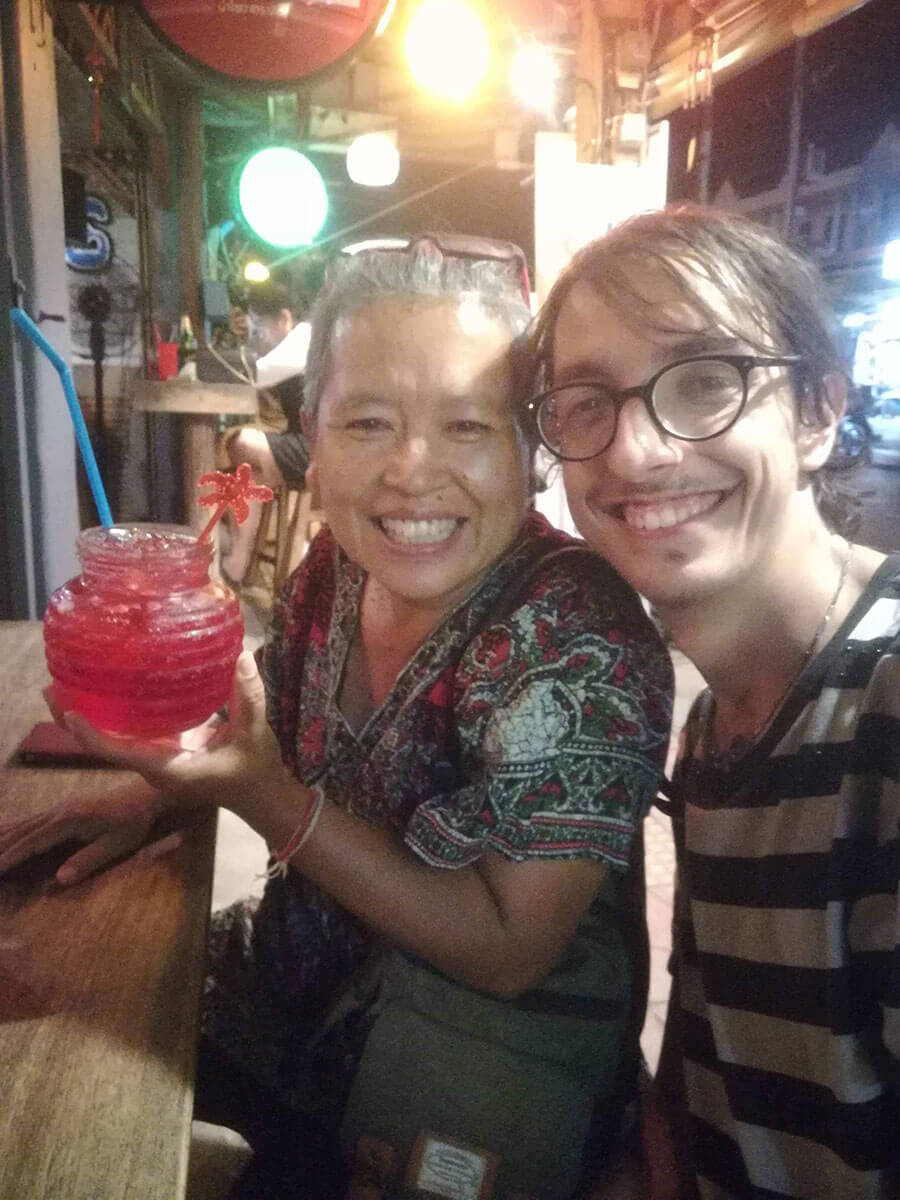 How I celebrated my 23rd birthday in Thailand - me with the one and only Mimi